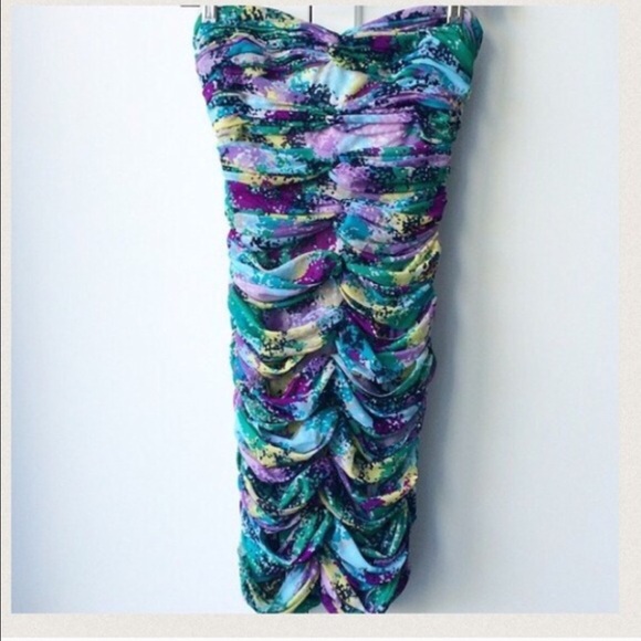 BCBG Ruched Dress - Picture 3 of 4