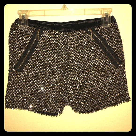 Foreign Exchange Sequin Shorts