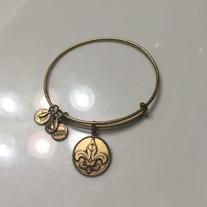 Alex & Ani gold charm bangle