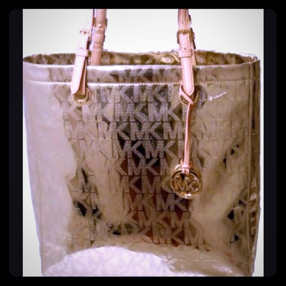 Michael kors gold tote