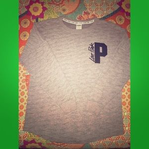 Victoria's Secret PINK gray long sleeve shirt