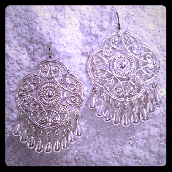 Silver  earrings