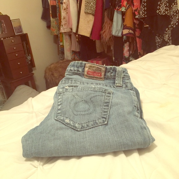 Big Star wide leg twisted seam jeans