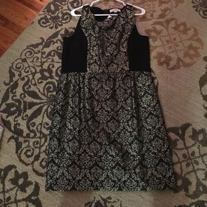 Black and gold dress