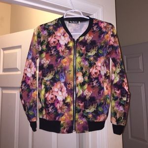Floral print bomber jacket Floral print bomber jacket