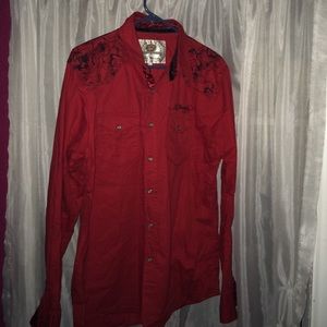 Ed Hardy male button up shirt