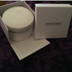Authentic Pandora Genuine Leather Jewelry Box