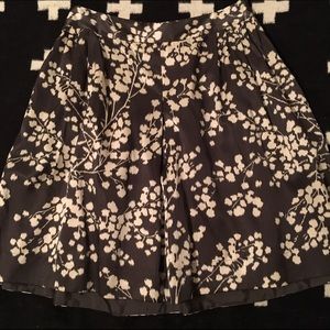 Anthropologie gray/grey & creme skirt