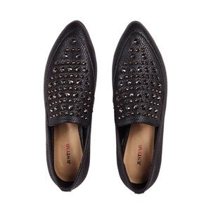 JustFab "Natalee" Black Studded Shoe