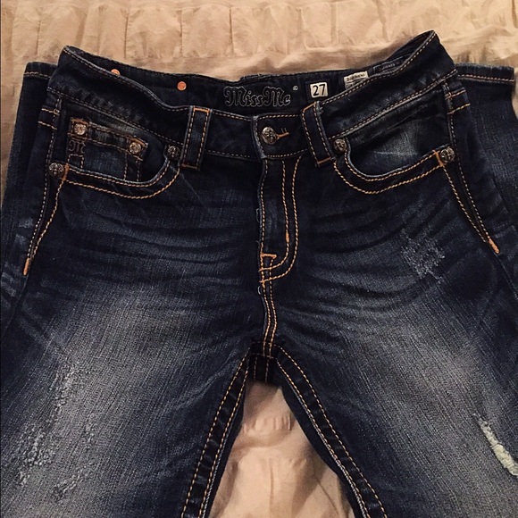 Miss Me boyfriend cuffed capris