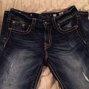 Miss Me boyfriend cuffed capris