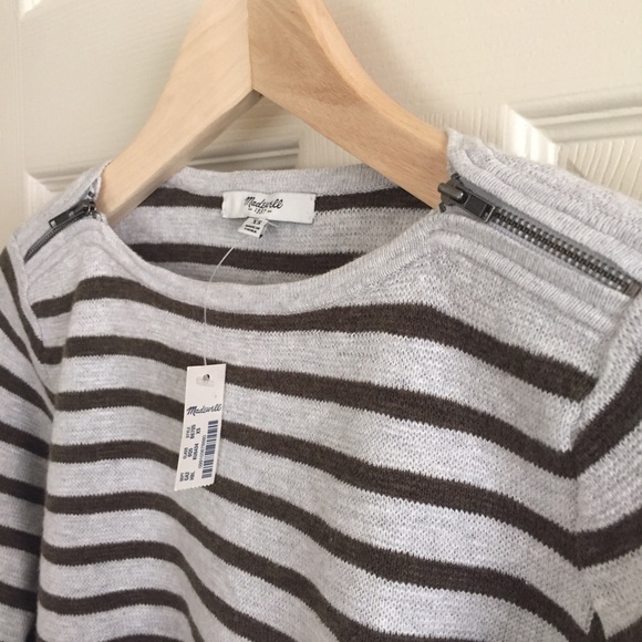 Madewell shoulder-zip sweater - Picture 4 of 5