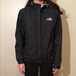 Women's Black North Face Rain Jacket