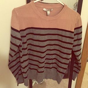 Color block sweater