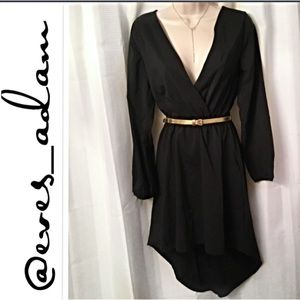 Light weight, high low, silk feel dress