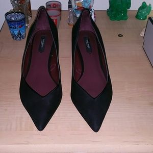 Black suede heels from the Zara Basic collection