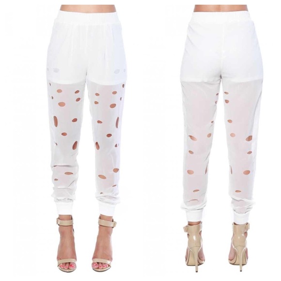 Electrified White Pants