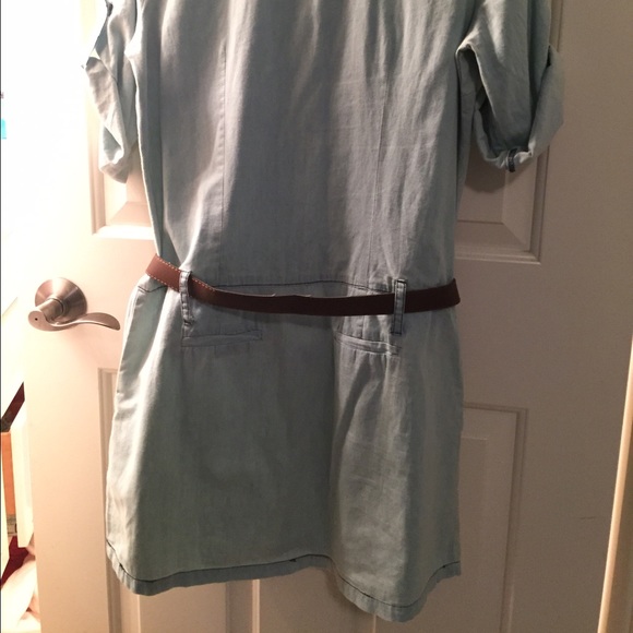 Denim Collared Dress - Picture 2 of 2
