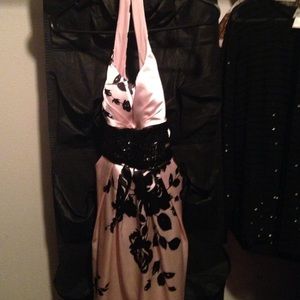 Halter top floral dress