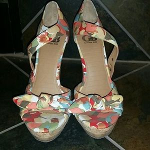 Gianni bini floral heels 7.5