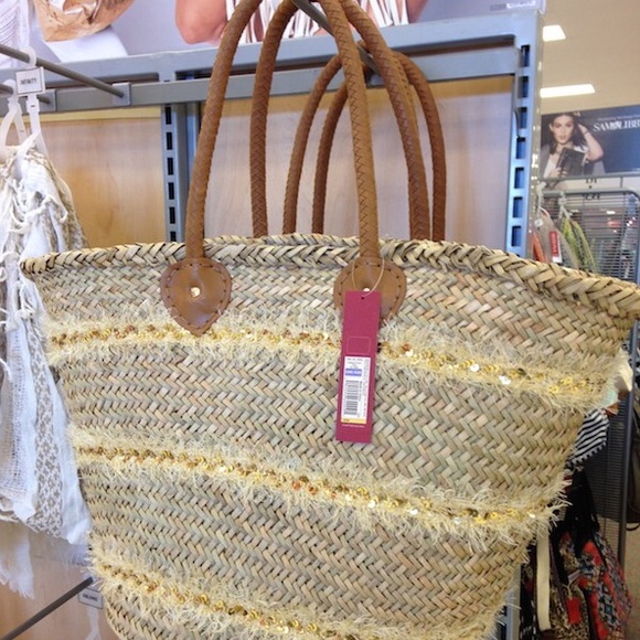 sequin beach bag