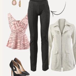 Cabi Audrey Pant Style #967 Heather Black size 4