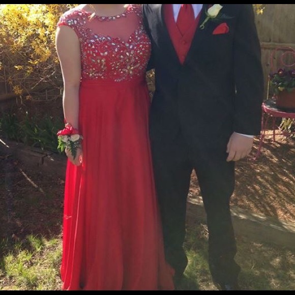 Red Prom Dress - Picture 3 of 3
