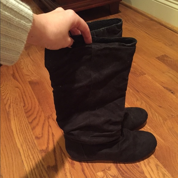 Black Suede Boots