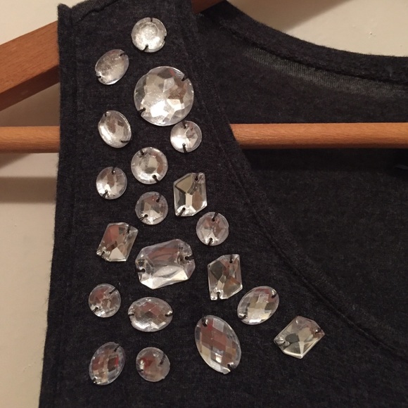 H&M Rhinestone Muscle Tank - Picture 2 of 4