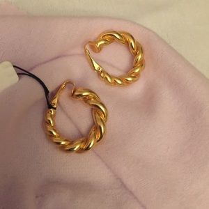 Gold Vintage Hoops