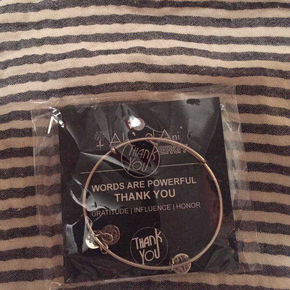 Alex and Ani, Thank You bracelet.