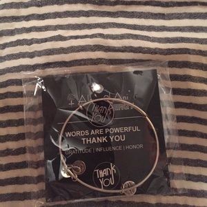 Alex and Ani, Thank You bracelet.
