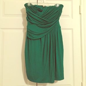 Emerald green tube dress