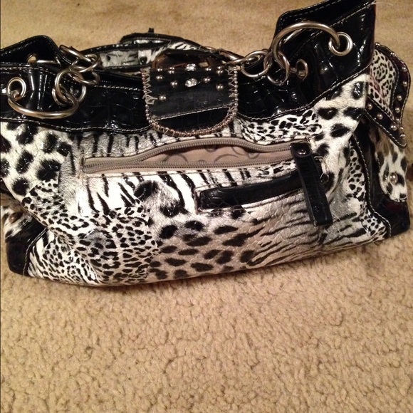 Bling zebra and cheetah purse - Picture 3 of 3