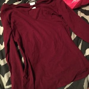 Burgundy long sleeve
