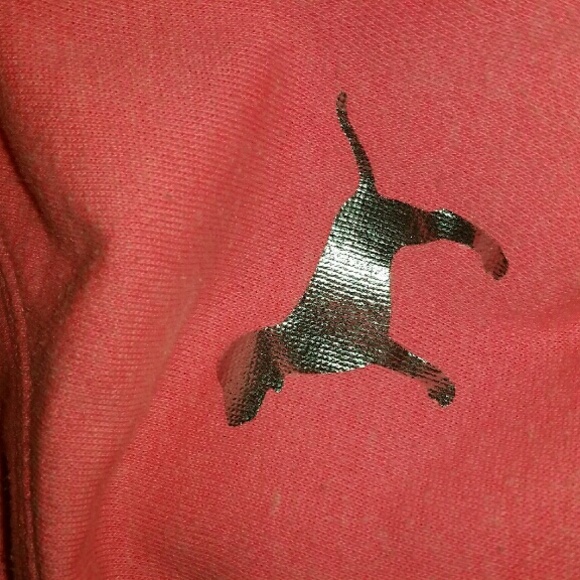 VS PINK EUC VARSITY CREW FOIL TEXT - Picture 2 of 4