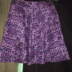 Flower skater skirt