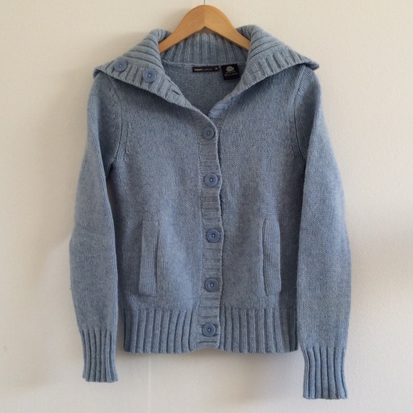 Bossini Sweaters - Blue Wool Sailor Cardigan
