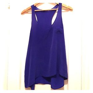 Royal Blue Silk Tank