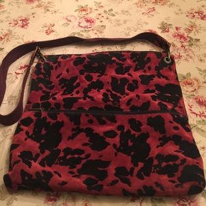 Pulicati suede messenger bag