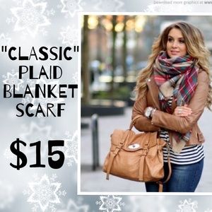 CLASSIC PLAID BLANKET SCARF