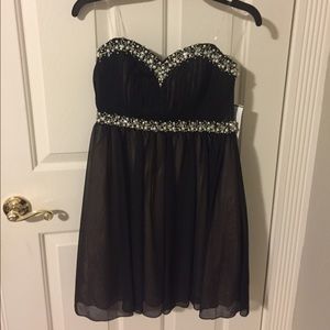 Strapless Black Dress