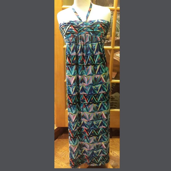 Nicole by Nicole Miller Dresses & Skirts - Lovely Nicole Maxi Halter Neck Tie Dress