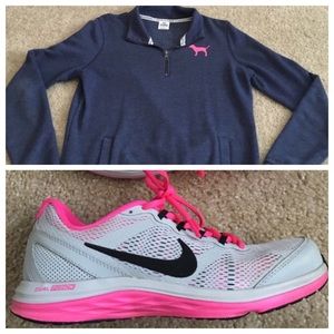 Bundle Victoria's Secret pullover and Nike shoes
