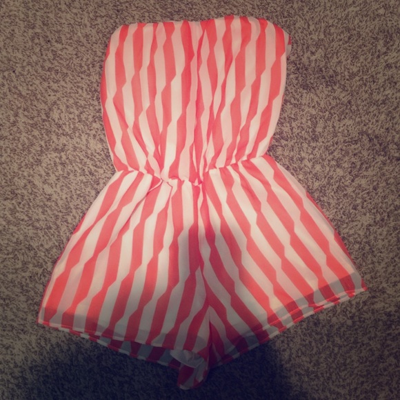 Striped romper