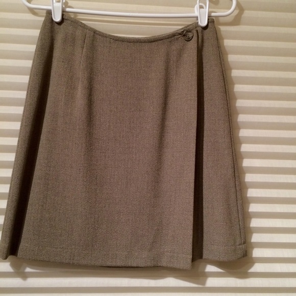 DKNY Wool Wrap Skirt