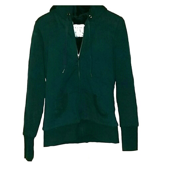 Super Warm Hunter Green Zip-up Hoodie
