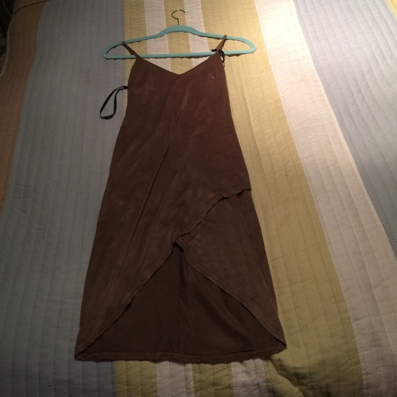 Brandy Melville Dresses & Skirts - Tan suede tight dress