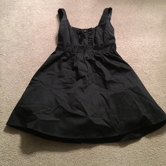 Black Dress with buttons in front