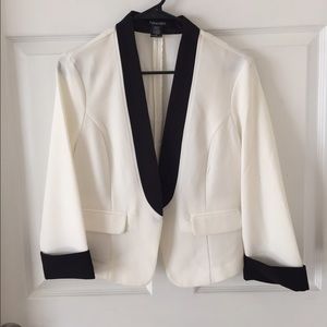 White tuxedo style blazer